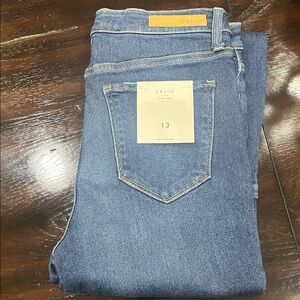 NWT Cello Women's Classic Blue Straight Leg Jeans